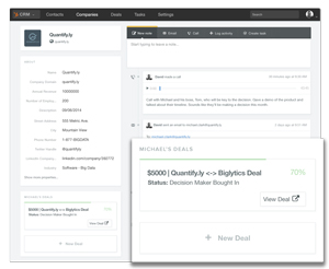 hubspot crm timeline