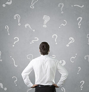guy with questions about responsive web design